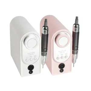Professional Desktop Nail Drill Machine White Pink Electric Nail Polishers High Power Manicure Tools for Polishing Nail Surfaces