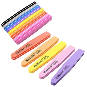 Professional Double Sided 100 180 Grit Nail File Reusable Sponge Buffers Blocks for Acrylic Natural Gel Nails Premium Quality