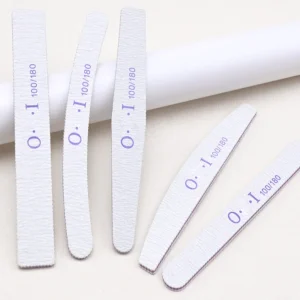 Professional Double Sided Emery Nail Files 180 Grit Buffer for Nails Manicure Pedicure Tools