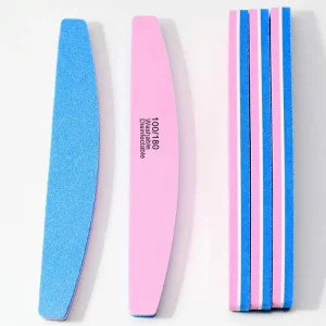 Professional Double Sided Nail File Soft Sponge Nail Buffer File Manicure Tools Nail Files 100 180