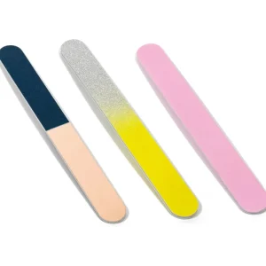 Professional Double Sided Sponge Diamond Texture Nail File Buffer with Mix Colors