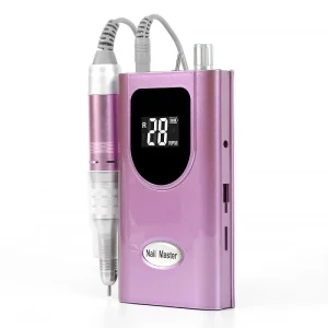 Professional Durable Cordless Portable Stainless Steel Rechargeable 35000RPM Nail Drill Machine For Removing Acrylic Shaping