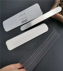 Professional Durable Double Sided Emery Nail Buffer File Green White Buffing Tool for Nail Care