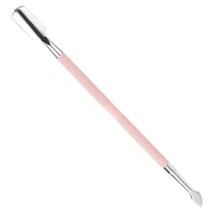 Professional Durable Stainless Steel Double Ended Cuticle Pusher Scraper Reusable Manicure Tool for Salon
