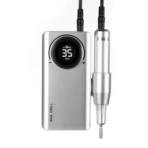 Professional Electric Nail Drill 35000rpm Nail File Machine Nail Polishing Pen with 6 Drill Bits
