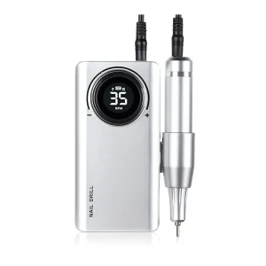 Professional Electric Nail Drill Machine Portable Rechargeable 35000RPM Nail Drill for Acrylic Gel Nails
