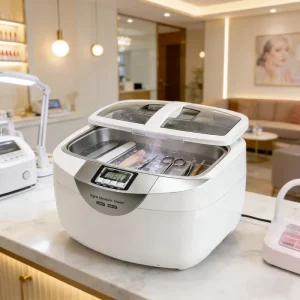 Professional Electric Nail Tool Cleaner Nail Salon Ultrasonic Cleaning Machine 2.5L for Manicure Salon Tools