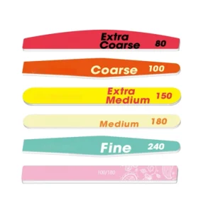Professional Emery Nail Supplies Bulk Double Sided Nail File 180/240 Manicure Buffer Sponge Sandpaper 100/100