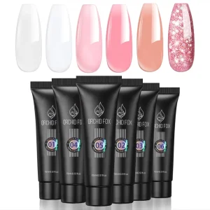 Professional Fast Dry Painless Acrylic Builder Nail Extension Poly Gel Set Soak Off UV LED Builder Nail Gel