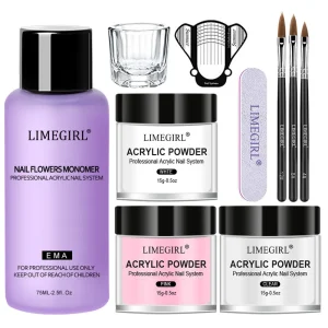 Professional Fast Drying Non-Toxic Acrylic Powder Nail Acrylic Monomer Liquid 30ml Set Nail Art Kit
