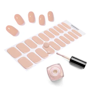 Professional Foil Nail Art Gel Nail Polish Stickers With Glitter UV Light Gel Nail Wraps Supplier