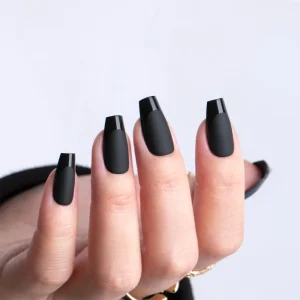 Professional French Design Full Cover False Nail Tips Press on Nails