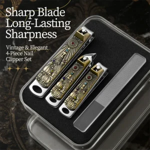 Professional Grade Stainless Steel Nail Clippers Set Durable Adult Use Finger Toe Nails Wide Jaw Opening Sharp Tip Cuticle Care