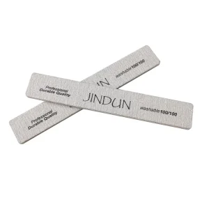 Professional Half Moon Zebra Gray Files For Nails 80 80 180 180 Half Moon Nails Buffer And File Supplies