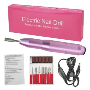 Professional Handpiece Cordless Portable Rechargeable Nail Drill File Electric Nail Drill Machine Nail Drill