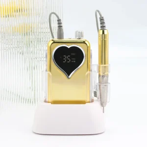 Professional Heart Shape 35000RPM Gradient Color Portable and Low Noise Desktop Brushless Handle Nail Drill Machine