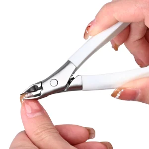 Professional High Quality Nail Art Tool Customized Logo Curved Cuticle Nipper and Rhinestone Removal Tool for Fingers