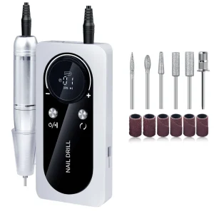 Professional High Speed 45000Rpm Portable Electric Rechargeable Nail Drill Machine for Nail Polishing