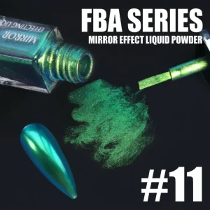 Professional MFBA11 Mirror Effect Liquid Powder Multi-chrome Color Shifting Metallic Nail Art MSDS Bulk Custom