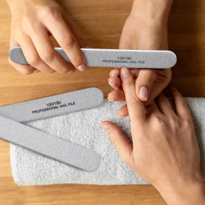 Professional Manicure Emery Board Rectangle zebra Nail File 80 100 for Nails Salon