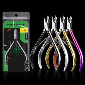 Professional Manicure Set Stainless Steel Nail Cuticle Nipper with Pusher