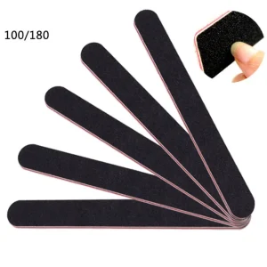 Professional Manicure Tools Kit Emery Nail Files and Buffer 100 180 Grit Rectangular Art Care Buffer Block for Polishing
