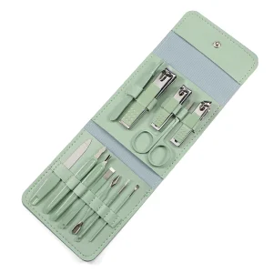 Professional Manicure Tools Pedicure Set 12pcs Stainless Steel Travel Nail Clippers Grooming Kit Scissors Supplies Manicure Set