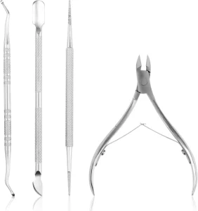 Professional Manicure&Pedicure Kit Stainless Steel Cuticle Ingrown Toenail Removal Tools Sharp&Durable Nail Scissors Clippers