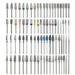 Professional Milling Carbide Tungsten Prep Tapered Barrel E File Nail Bit Manicure Drill Set
