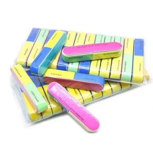 Professional Multi Function Nail File 7 Sides Sponge Buffer Block Double Side Design Thick Eva Material Shining Polishing Tool