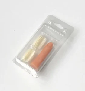 Professional Nail Art Beginner Trainer Nail Tips Display Flexible Silicone Practice Training Finger Nail Tips Set
