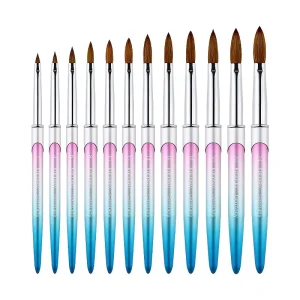 Professional Nail Art Brushes Acrylic Nail Brush Set for Acrylic Application 100% Kolinsky