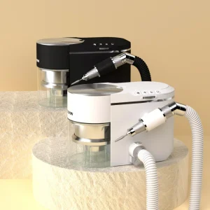 Professional Nail Drill Machine with Vacuum Cleaner Dust Collector 35000RPM Portable Electric Nail File for Manicure Use