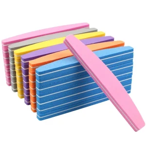 Professional Nail File 100 180 Washable Disinfectable Nail Buffer Shaped Buffing Sand Pedicure Salon Nail Art Tools