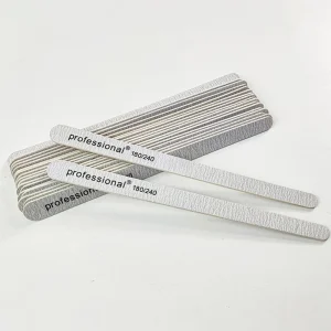 Professional Nail File Drop Shaped Extremely Thin Double Sided File with Sponge Buffer
