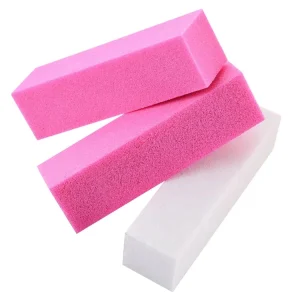 Professional Nail File with Customizable 150 Grit Pink Sanding Buffer