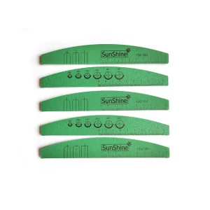 Professional Nail Files for Manicure Green Color 120 180 Grit Sandpaper Cuticle Remover Buffer File Manicure Tool
