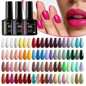 Professional Nail Gel 112 Colors Salon Soak Off UV LED Gel Polish Glitter Matte Marandi Collection Semi Permanent Varnish