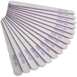 Professional Nail Sanding Files Polish Buffer Disposable 180 150 80 100 Grit Nail File