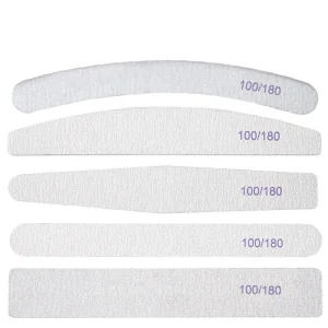 Professional Nail Supplies Half Moon Shapes Finger Polished Manicure Nail File for At home Manicure