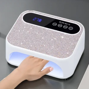 Professional New Design Led Nail Lamp Rechargeable Cordless 168w Gel UV Led Nail Lamp for Gel Manicure Led Nail Lamp