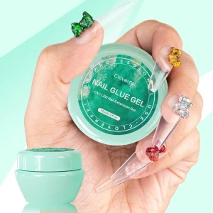 Professional Non Stick Hand Strong Adhesive Nail Glue Private Label UV Solid Nail Tips Press On Nails Gel Glue