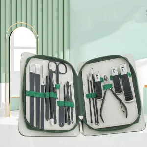 Professional Pedicure Kit Manicure Set Nail Care Tools 12Pcs 18pcs 16pcs Pink Stainless Steel Nail Clippers Tools