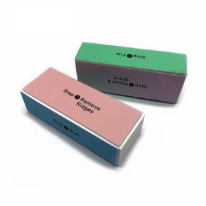 Professional Popular Customized Square 4 Side Nail File Buffer Colorful 4 Way Nail Block Buffer Double Sided Technology