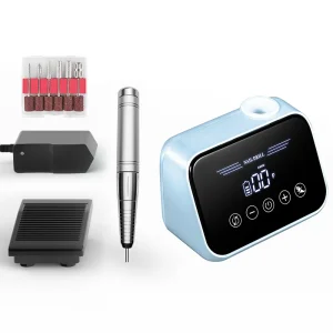 Professional Portable Electric Nail Drill 35000 RPM Low Noise Plastic Bit Drill for Removing Acrylic Gel Nails Nail Drill