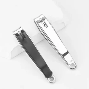 Professional Portable Stainless Steel Cuticle Cutter Nail Clippers with Wide Jaw Opening for Pedicure Toenail Care