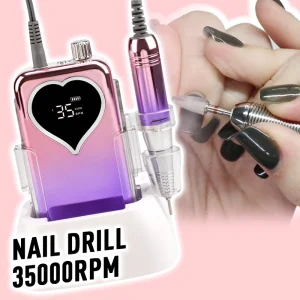 Professional Portable and Rechargeable Nail Drill Machine Equipped with Nail Drill Bits Suitable for Nail Salon Use