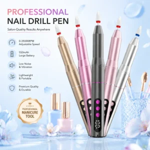 Professional Rechargeable Electric Nail Drill Pen Manufacturer Portable Acrylic Nail Drill OEM ODM Custom Logo