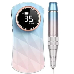 Professional Rechargeable Nail Drill Machine 35000RPM Portable Wireless Electric E File Nail Drill Customized Logo Newest Model