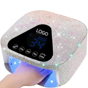Professional Rechargeable White Handmade Rhinestones 54W 30Pcs Nail Lamp GRS Certificate Portable UV LED Nail Dryer for Nails